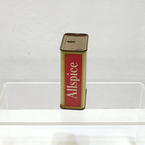 Schilling Allspice Pure Ground 2 Oz. Tin Can Container Vintage Kitchen Decor VTG - Picture 4 of 6